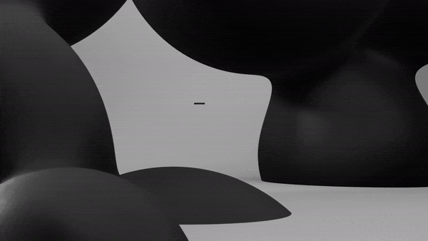 motion designer text appearing from low poly to high poly
